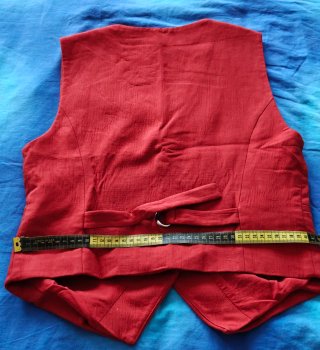 Chaleco Zara Sastre Rojo Terracota Talla S