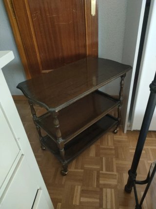 Mueble Bar Camarera Antigua Madera Torneada