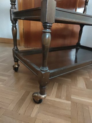 Mueble Bar Camarera Antigua Madera Torneada