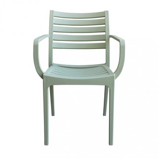 Sedia da Esterno con Braccioli Resina Verde Menta