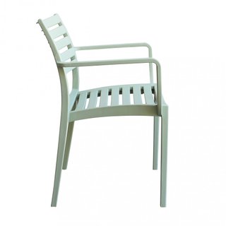 Sedia da Esterno con Braccioli Resina Verde Menta