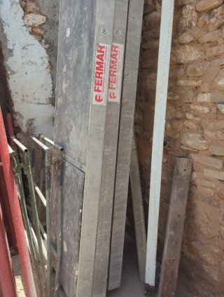 ANDAMIOS por piezas. Porticos, crucetas y planchas
