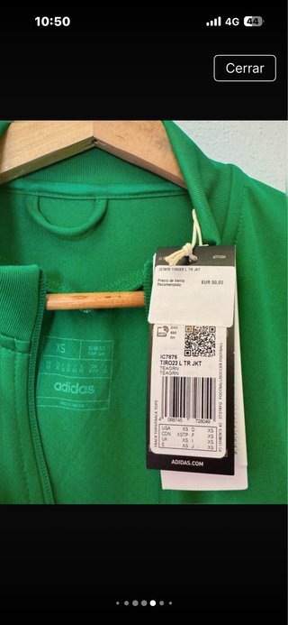 Chaqueta Adidas Hombre Verde