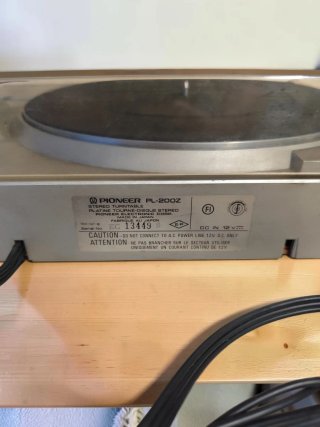 Giradischi Pioneer PL-200Z con testina