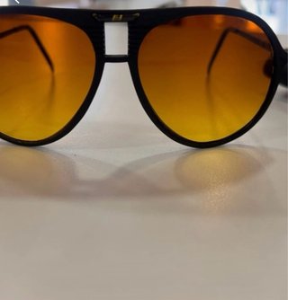 Gafas de sol aviador degradado marrón naranja