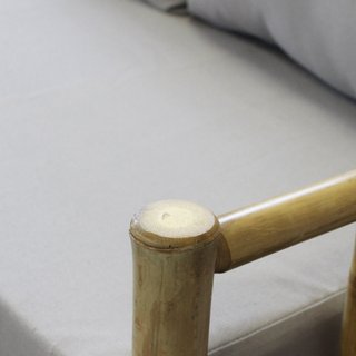 Poltrona da Giardino Bamboo Orientale con Cuscino