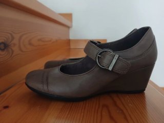 Zapatos Pitillos tacón 5cm marrón