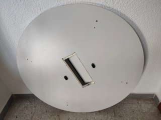 Mesa redonda madera 120cm