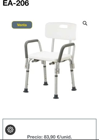 Banqueta Ortopédica Baño Easy EA 206