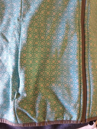 Chaqueta azul geométrica Talla L