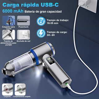 Aspiradora de mano 4 en 1  Potente y Portátil