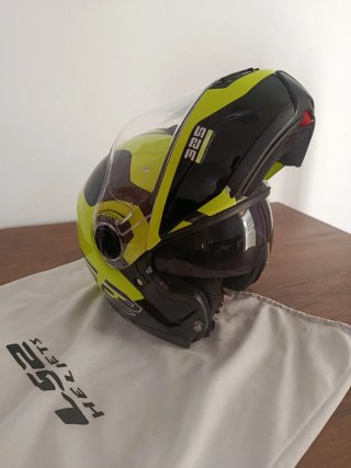 Casco Moto LS2 Amarillo Neón