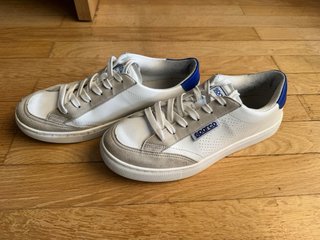 Zapatillas Sparco Blancas y Azules