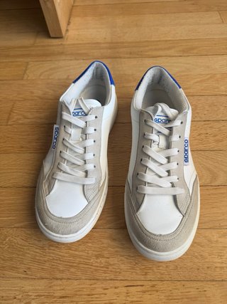 Zapatillas Sparco Blancas y Azules