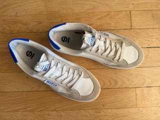 Zapatillas Sparco Blancas y Azules