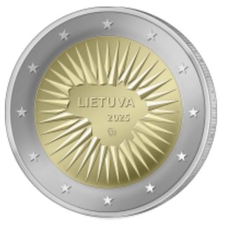 2 euros Lituania 2025 Defensa Nacional