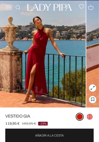 Vestido Pipa Gia Lady Rojo