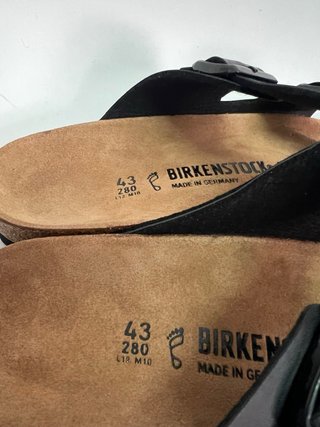 Sandalias Birkenstock Arizona Piel Negra Talla 43