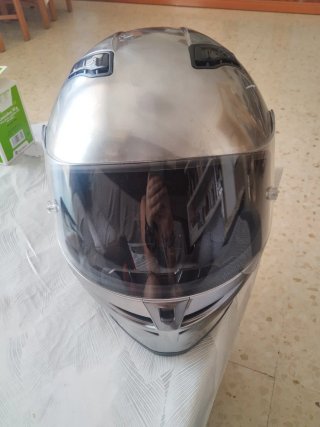 NUEVO Casco Moto TALLA L Shiro SH600 Chrome + fund