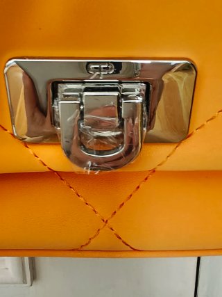 Bolso Parfois Acolchado Naranja Nuevo con Etiqueta