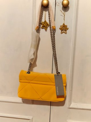 Bolso Parfois Acolchado Naranja Nuevo con Etiqueta