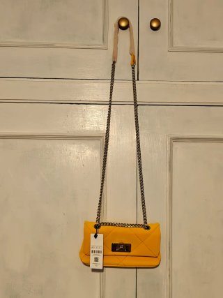 Bolso Parfois Acolchado Naranja Nuevo con Etiqueta