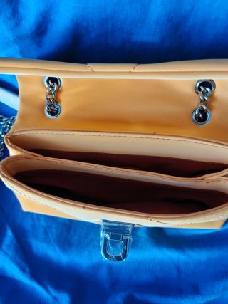 Bolso Parfois Acolchado Naranja Nuevo con Etiqueta