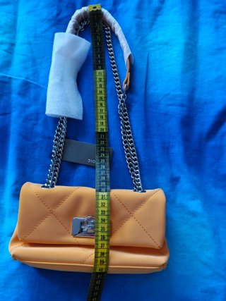 Bolso Parfois Acolchado Naranja Nuevo con Etiqueta