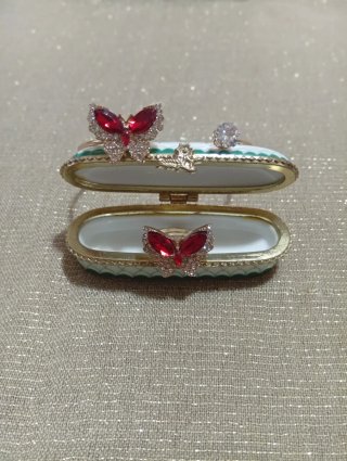 Parure Farfalla Bracciale + Anello Regolabile