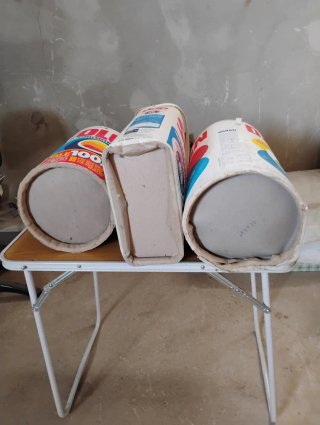 3 tambores de jabón antiguos: COLON, DARAN, SKIP