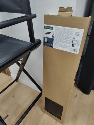 Silla de director plegable negra