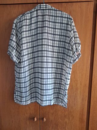 Blusa de manga corta Veblen diseño cuadros