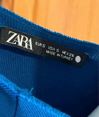 Vestido Midi Zara Azul Eléctrico Talla S