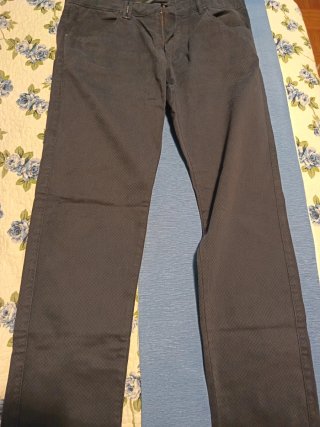 Camisa cuadros, Talla L y 7 pantalones talla 44