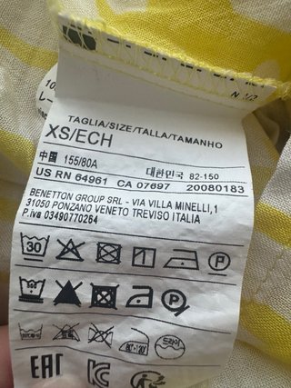 Canotta donna fantasia gialla e bianca