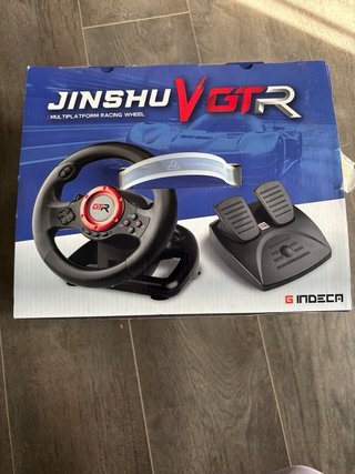 Volante Jinshu VGTR con pedales PS4, Xbox, PC