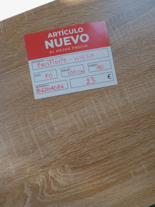 Escritorio mesa madera metal
