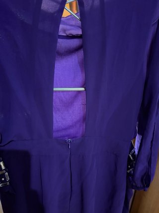 Vestido morado de fiesta talla única