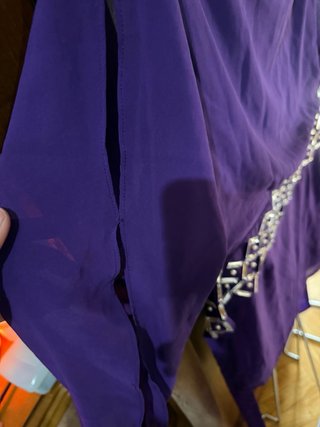 Vestido morado de fiesta talla única