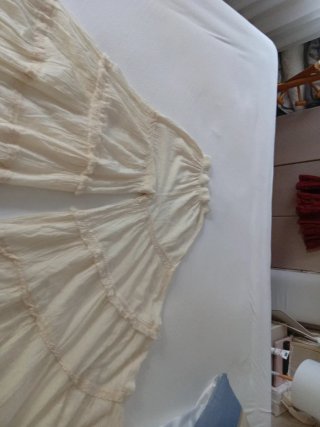 Falda larga estilo ibicenco beige Es más Pantalón