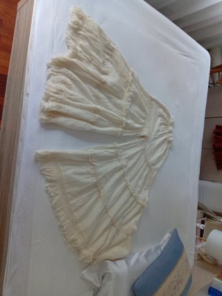 Falda larga estilo ibicenco beige Es más Pantalón