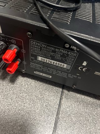 Amplificatore Denon Nero Hi-Fi