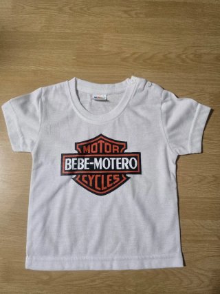 Camiseta Bebé Motero motor cycles Talla 0/1 años