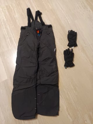 Pantalón esquí Wedze negro t 10   Regalo guantes