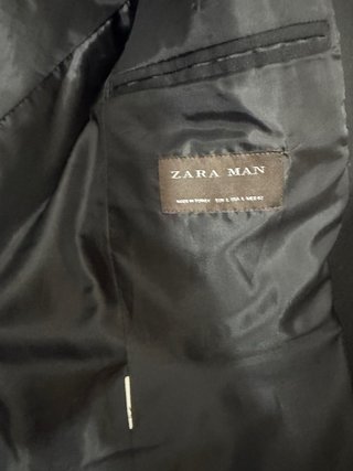 Americana Zara Man Negra Talla L