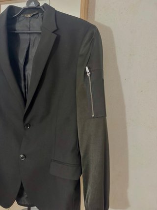 Americana Zara Man Negra Talla L