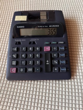 Calculadora impresora Casio HR-150TER