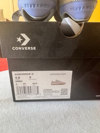 Zapatillas Converse Beige y Azul