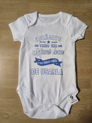 Body bebé Mami loca Talla 9 meses