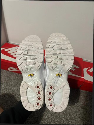 Nike Air Max Plus Talla 41 Blanco/Plata